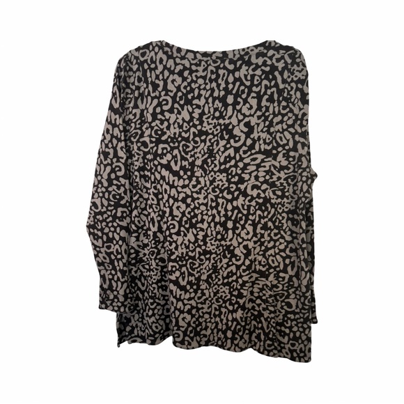 Chicos long sleeve tunic top 100% Pima cotton size 2X soft comfort wear - Picture 3 of 6